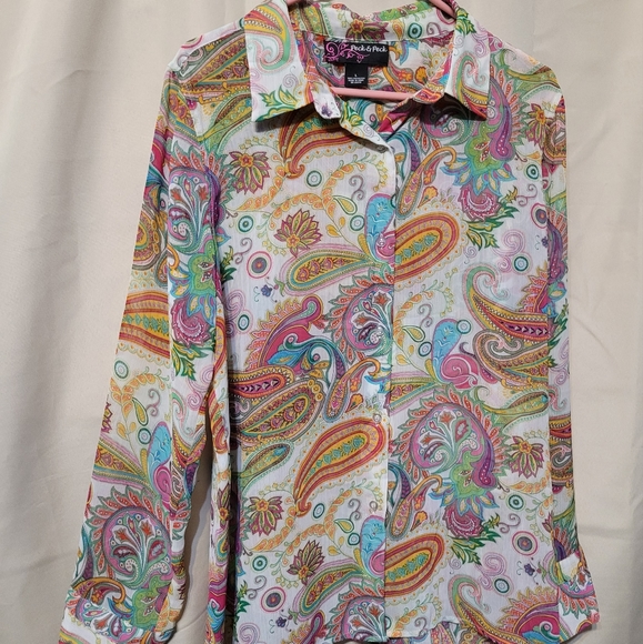 Peck and peck vintage blouse. Men's or women's - Picture 1 of 7